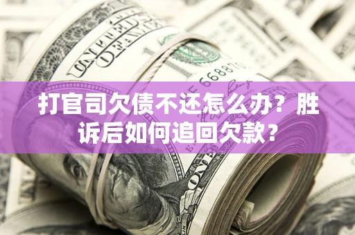 北京打官司欠债不还怎么办？胜诉后如何追回欠款？