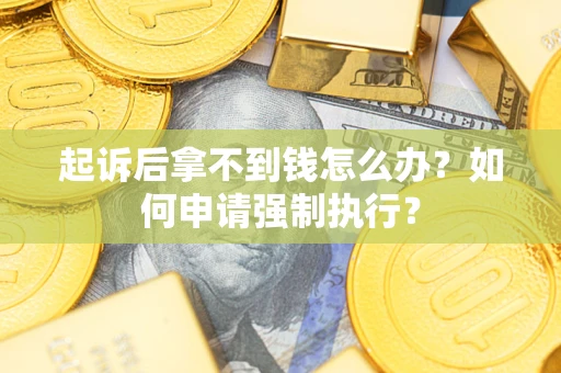 北京起诉后拿不到钱怎么办？如何申请强制执行？