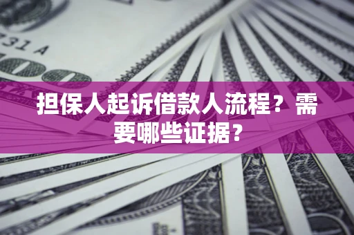 北京担保人起诉借款人流程?需要哪些证据? 北京担保人起诉借款人流程?需要哪些证据?